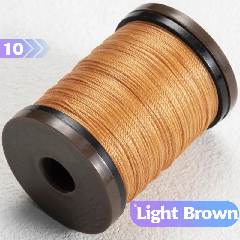 0.4/0.5/0.6mm Round Waxed Thread Circular Leather Sewing Waxing Thread for Manual Sewing and Jewelry Craftsmanship
