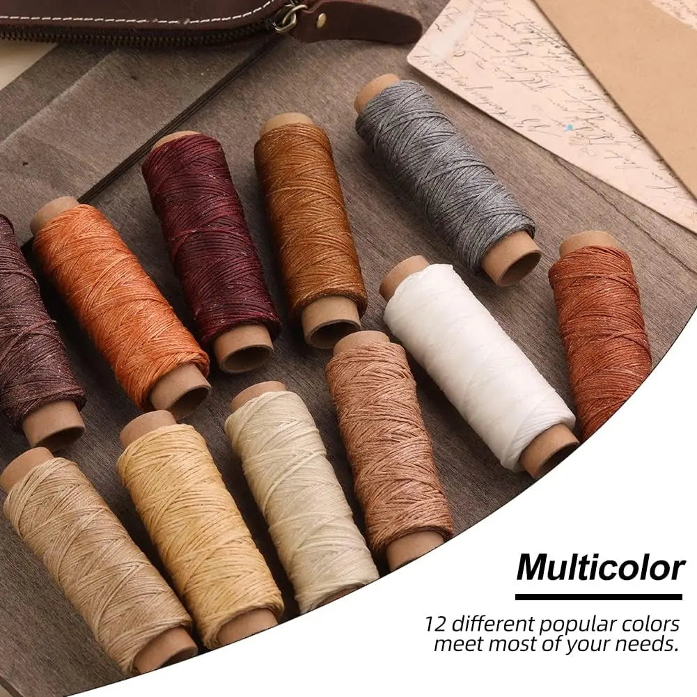 IMAZY Leather Sewing Waxed Thread Stitching Spool for Leather Craft DIY Bookbinding Shoe Repairing Sewing Tool Accessories