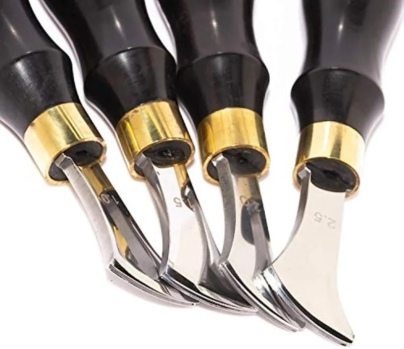 1-2.5mm Leather Edge Creaser Leathercraft Edge Creasing Tool, Edge Marking Leather Craft Black Wood Handle Tools hot cold press
