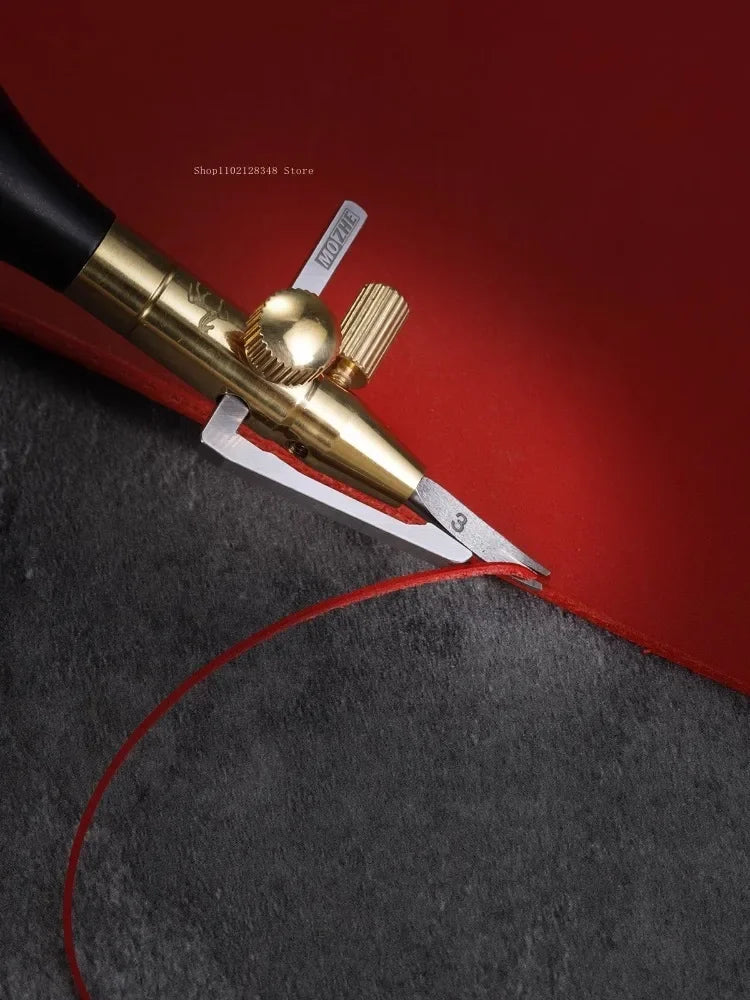 Leather Multifunction Lineation Device Wood Hand Angle Tunable Edge Line Device DIY Leather Carve Mark/trim/groov Auxiliary Tool