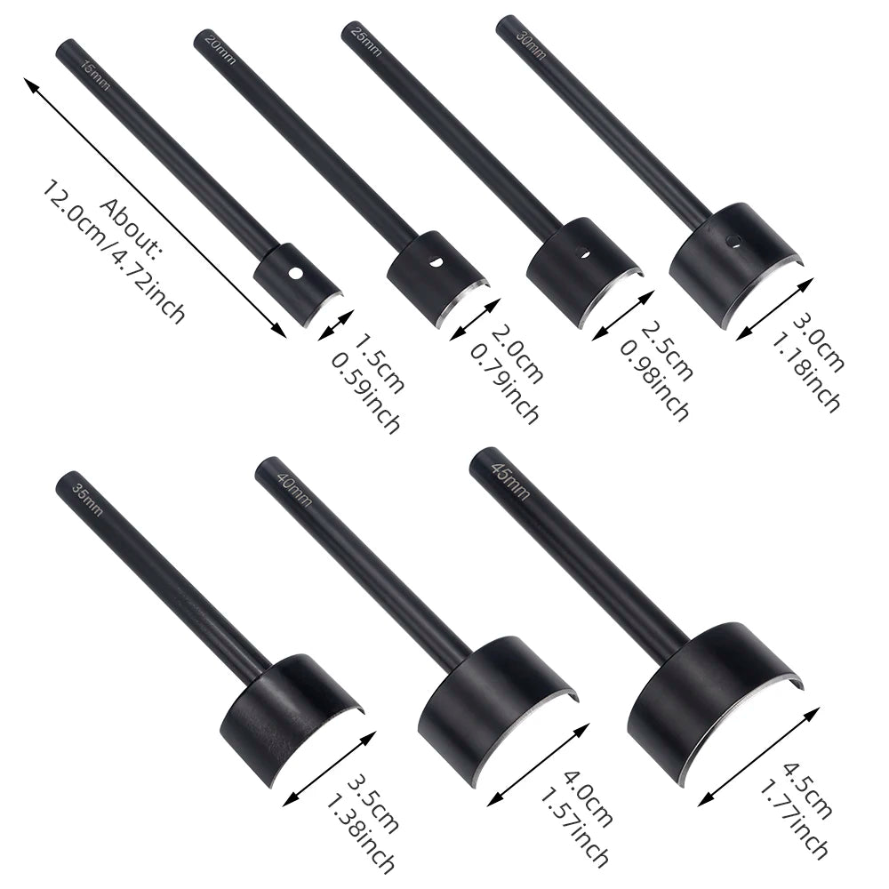 1pcs Half-round Puncher for Leather Craft Making Leather Wallet, Belt Projects- DIY Leather Rounded Corner Chopping Punch Tool