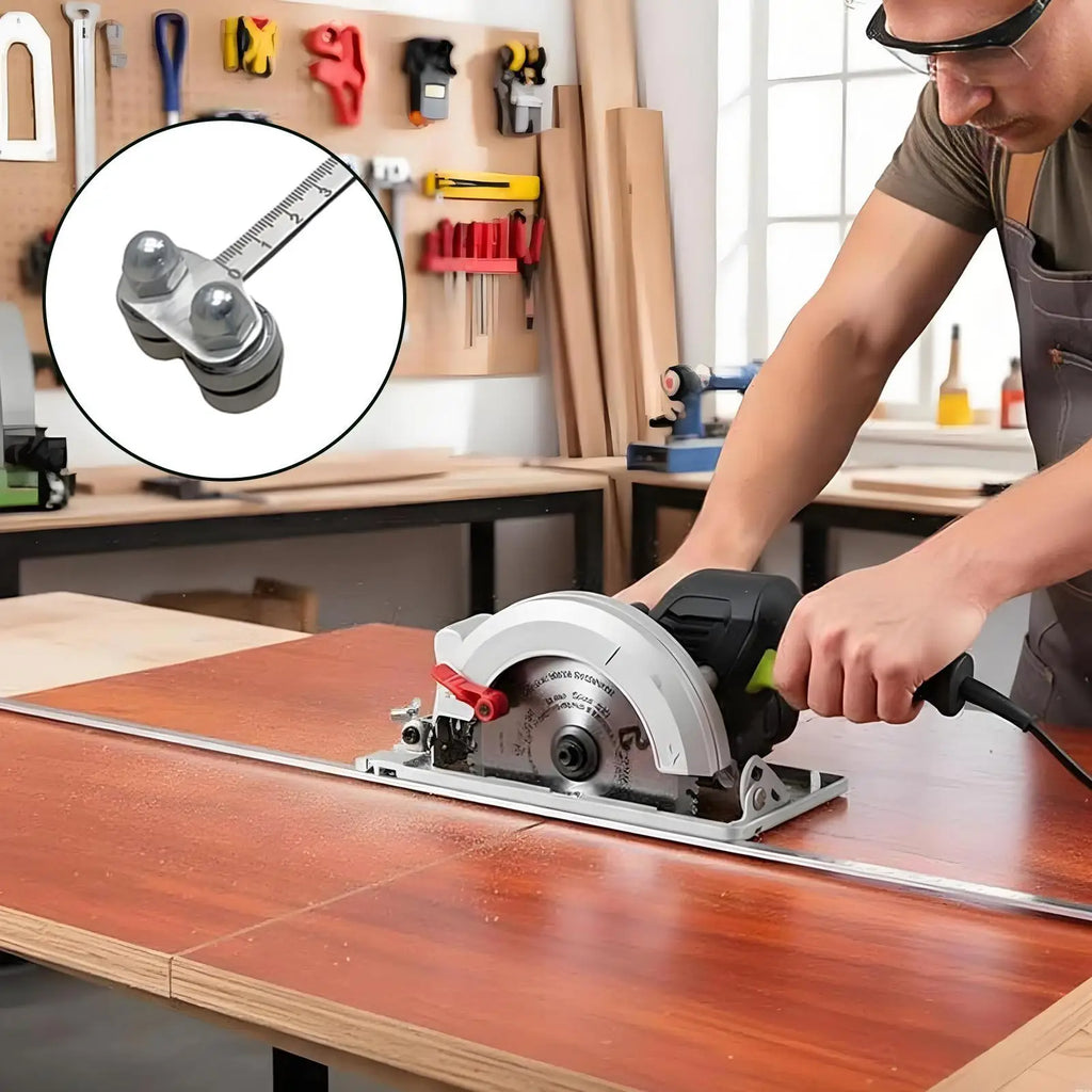 Wood Cutting Ruler Heavy-Duty Measure Adjustable Easy Wood Cutting Ruler For Professionals Carpentry Beginners Handicrafts