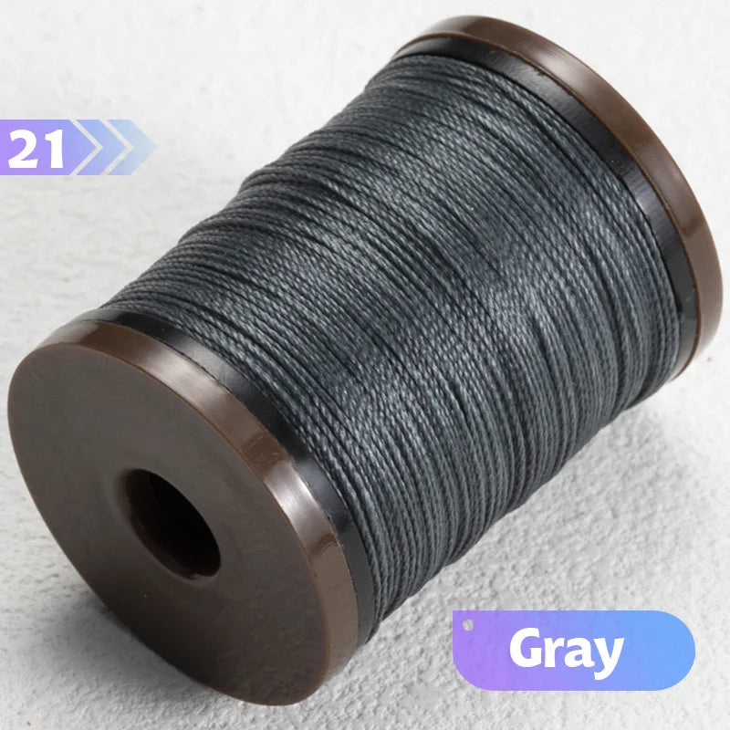 0.4/0.5/0.6mm Round Waxed Thread Circular Leather Sewing Waxing Thread for Manual Sewing and Jewelry Craftsmanship