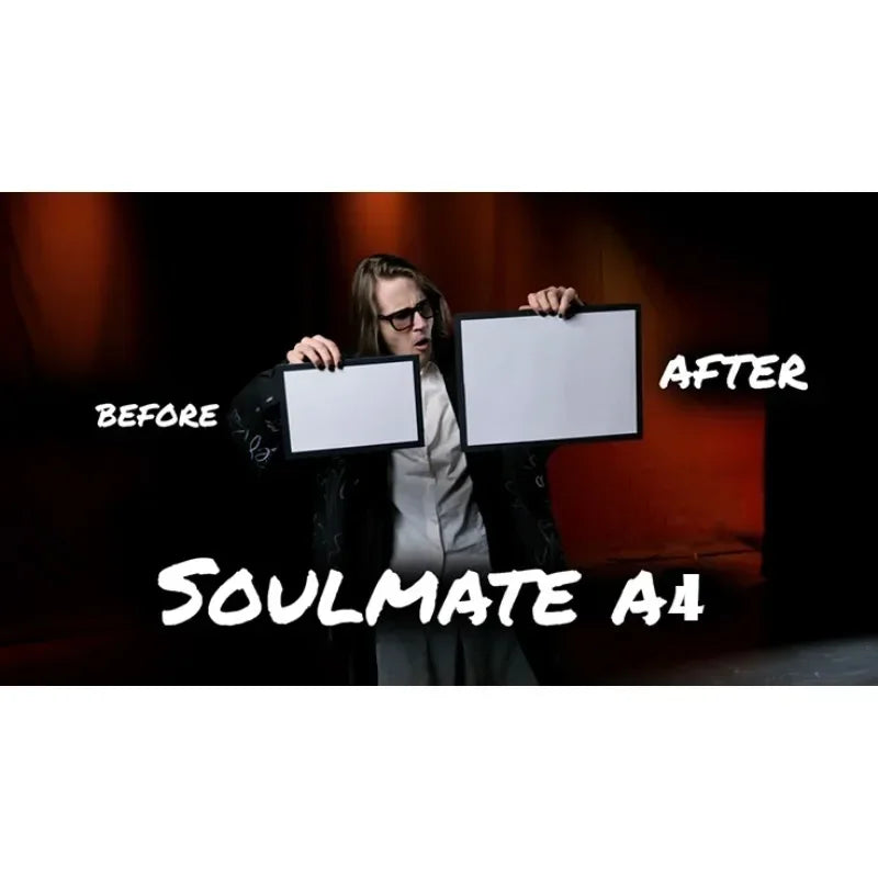 New Soulmate By Hide & Sergey Koller (Size A4) Magic Tricks Gimmicks Stage Prediction Mind Reading Illusions Close Up Magia