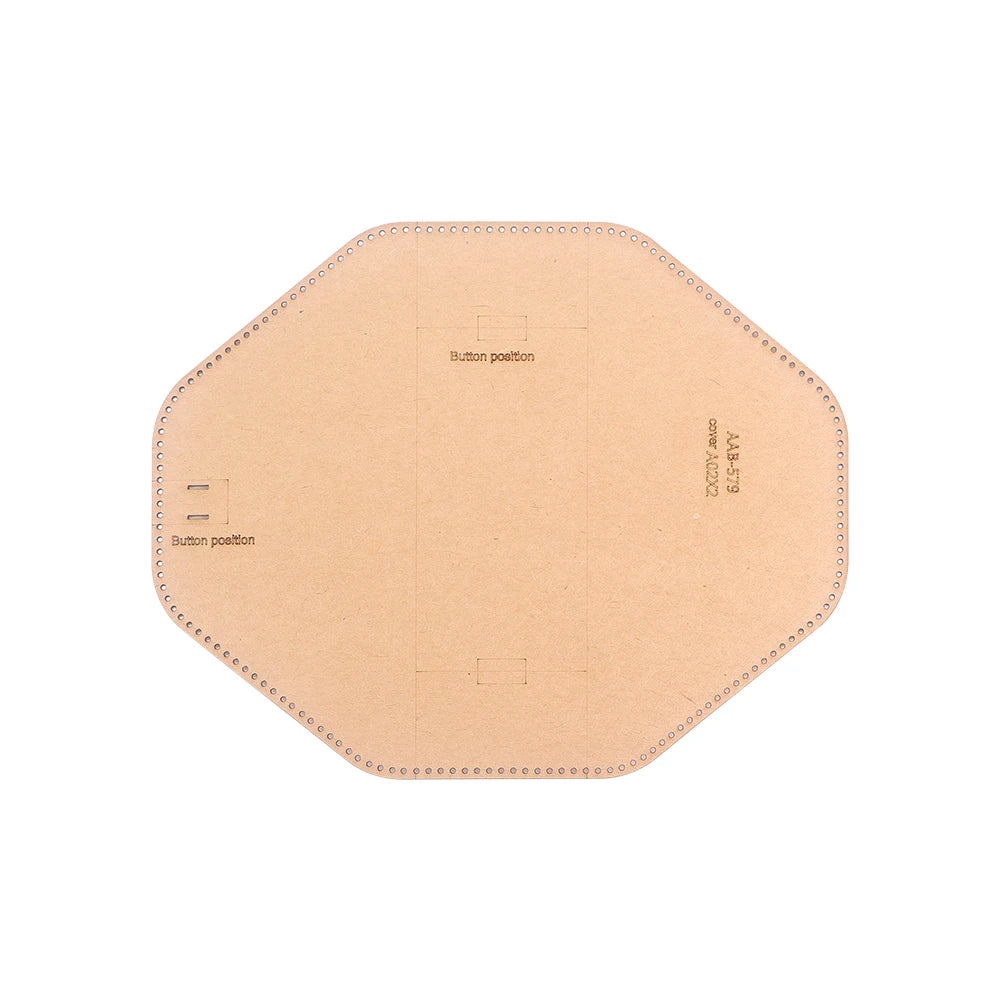 Large Capacity Women's Shoulder Bag, Stylish Handbag, Kraft Paper Template with Holes,DIY Leather Handmade Crafts-Special Gift
