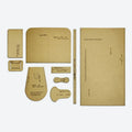 YOMDID 9PCS Handmade Leather Shoulder Bag Making Kraft Template DIY Crossbody Bag Kraft Stencil Leather Craft Handmade Template