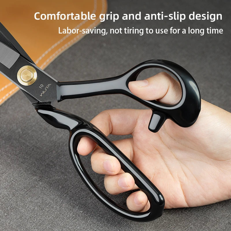 WUTA Professional Scissors Extreme Sharpness Cutting Leather Fabric Heavy Duty Metal Scissors Sewing Shears Craft Tools