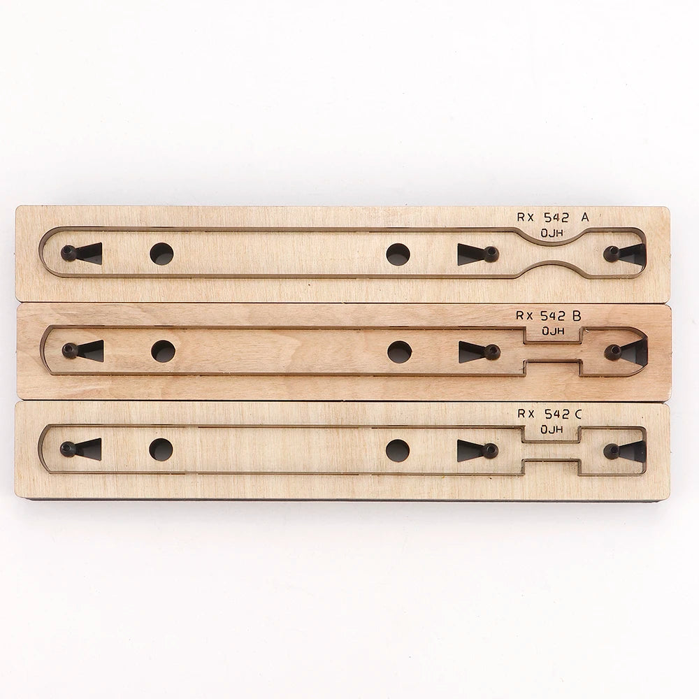 1pc Precision Leather Crafting Knife Mold - Long Handle, Steel Cutting & Stamping Template For Diy Leather Bag Straps