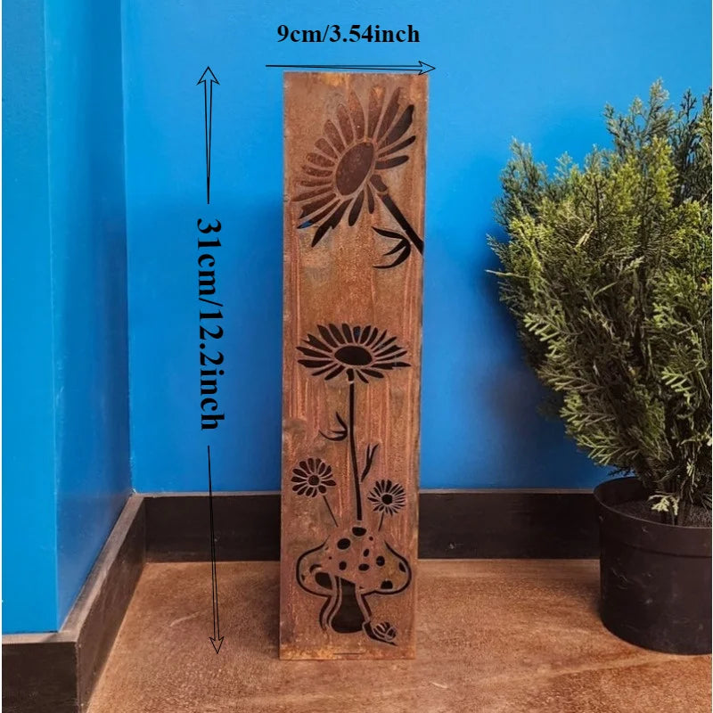 Fairy and Mushroom Garden Column - Outdoor Decor Furniture  Outdoor Sculpture  Garden Decor Outdoor Furniture - Indoor Planters