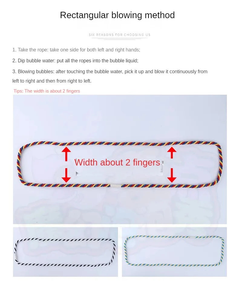 Magic Bubble Rope for Stage Performance and Party Entertainment, Amazing Bubble Magic