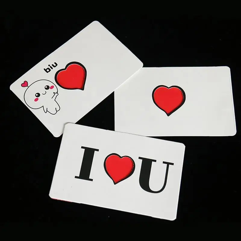 Flick The Heart Magic Trick Magician Close Up Illusions Mentalism Gimmicks Props Creative Valentine's Day Confession Magic Toy