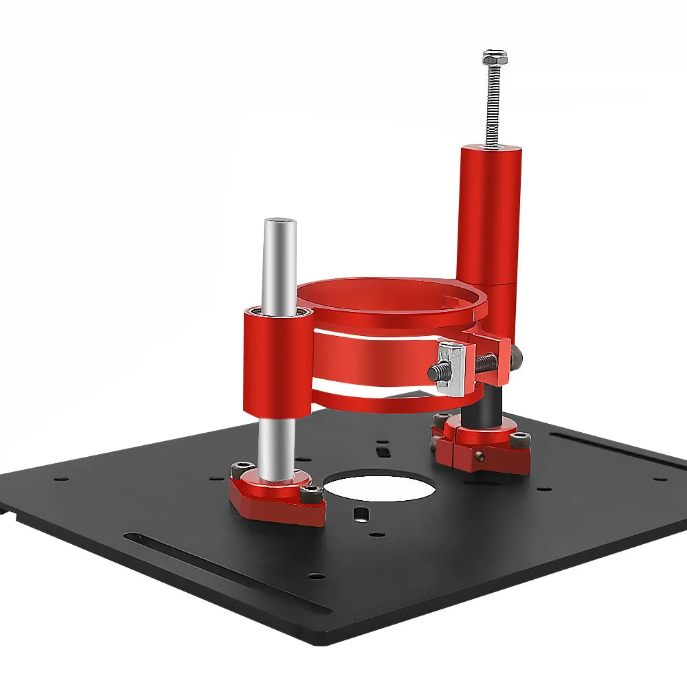 Precision Router Lift - Wood Router Aluminum Alloy Lifting Base for Woodworking Router Table Working Benches DIY Tools