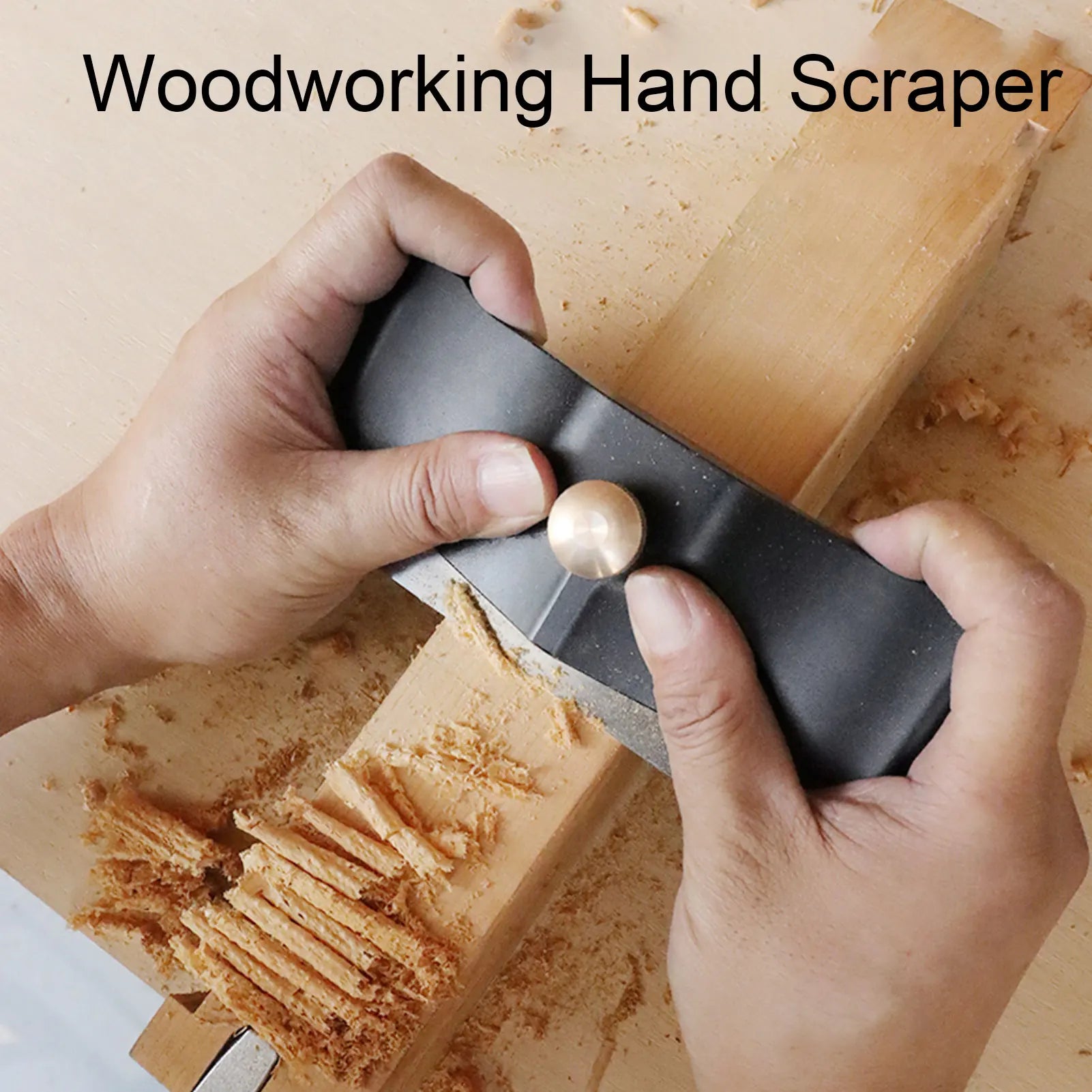 Wood Card Scraper Aluminum Alloy Well Rebound Reusable Woodworking Hand Scraping Tool