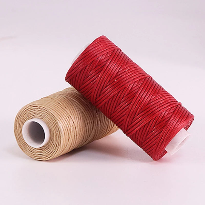 1pc 150D Flat Waxed Thread Diameter 0.8mm DIY Leather Specialized Thread Durable No Stripping Leather Sewing Utensils