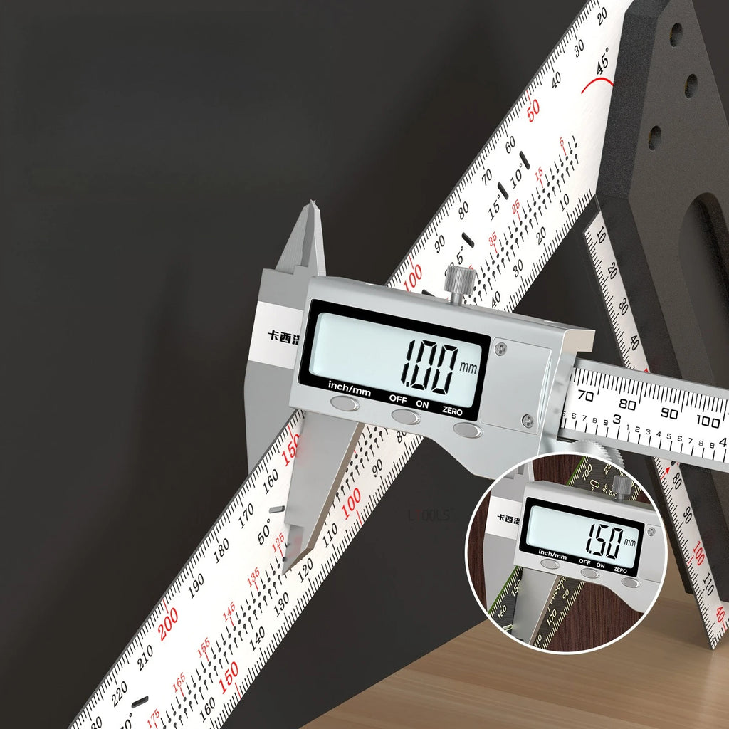 Woodworking Right-angle Marking Ruler Hole Location Multifunctional Stable Angle Marker Durable High Precision Measuring Tools