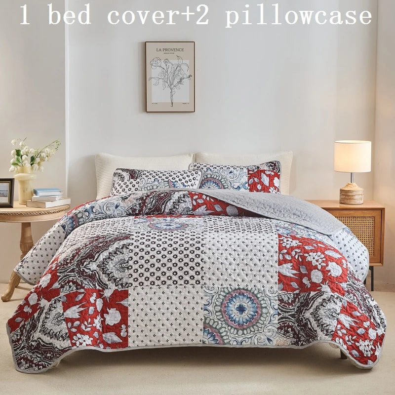 Bedspreads & coverlets for All Seasons Soft Bedspreads Quilt Bedding Set with Pillow Shams Queen King Coverlet Blanket Bed cover