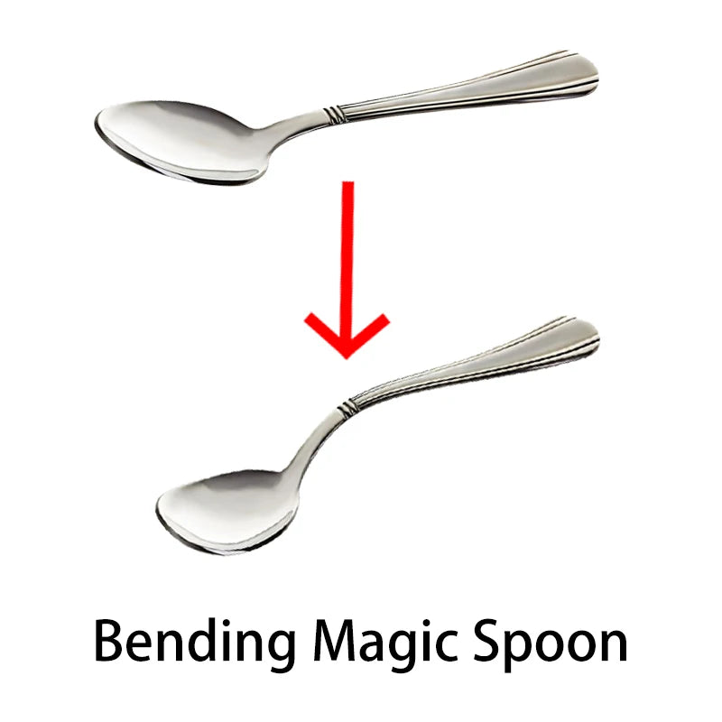 Bending Spoon Magic Tricks Funny Magic Toy Close Up Magic Show Joke Toy for Children Beginner