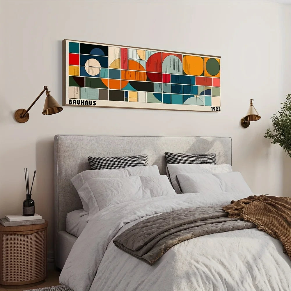 Bauhaus 1923 Art Abstract Canvas Prints Poster Japanese Retro Large Horizontal Art Prints Wall Art Home Decor Art Poster Gifts