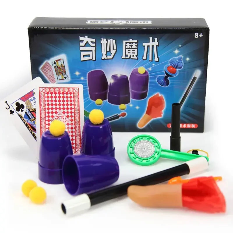 Puzzle Simple Magic Prop Beginners Magic Tricks Kit Set For Kids Exciting Magician Tricks Performance Show Boys Birthday Gifts