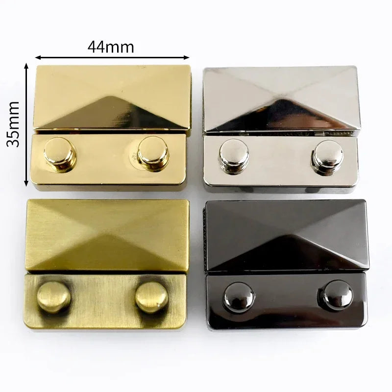Deepeel 2Pcs Metal Lock Buckles for Women's Bags Turn Twist Locks Shoulder Bag Decor Closure Latch Clasp DIY Hardware Accessory