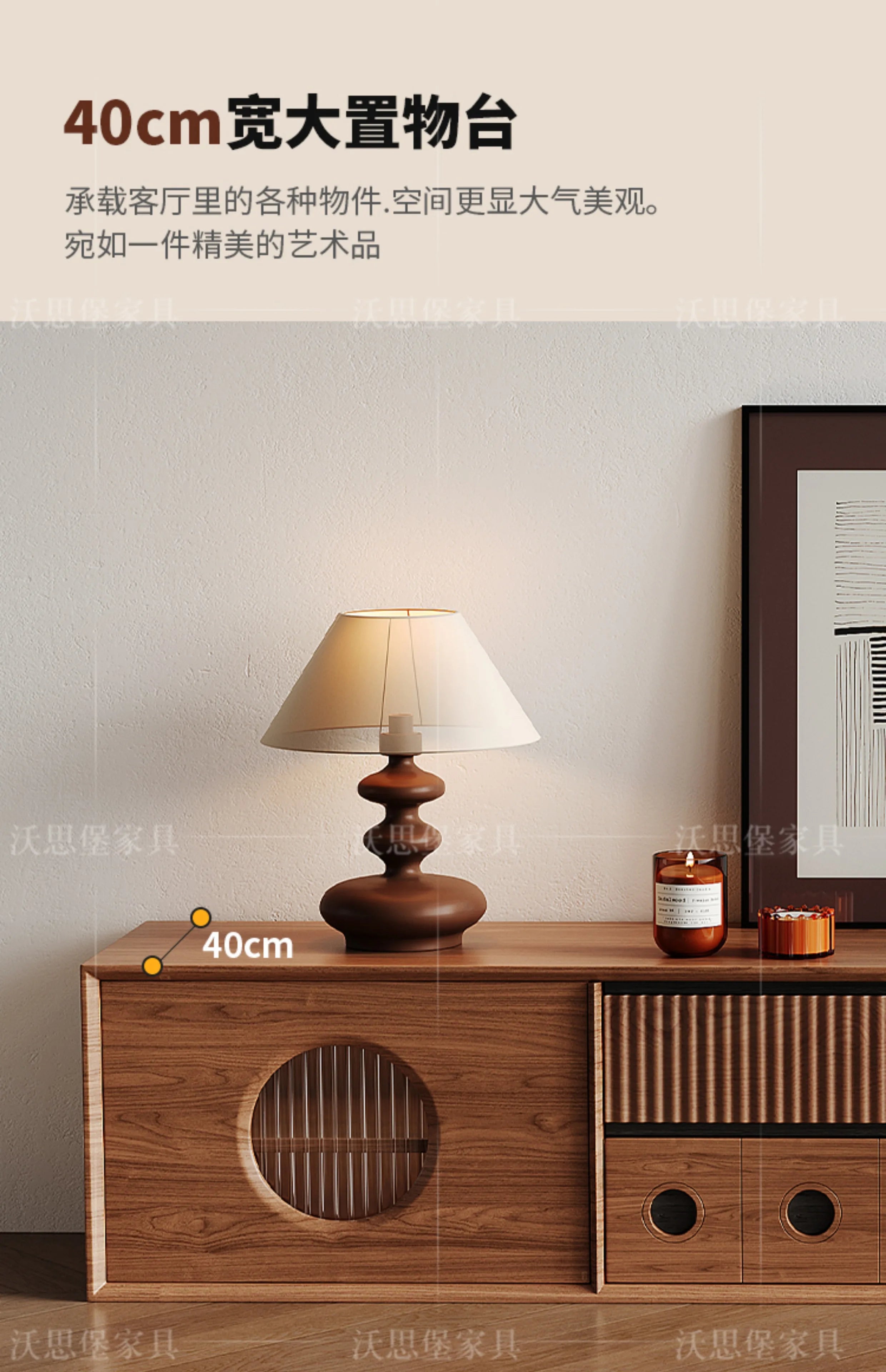 Luxury Wooden Storage Cabinet Tall Modern Design Drawers Display Cabinet Retro Aesthetic Mobili Soggiorno Living Room Furniture