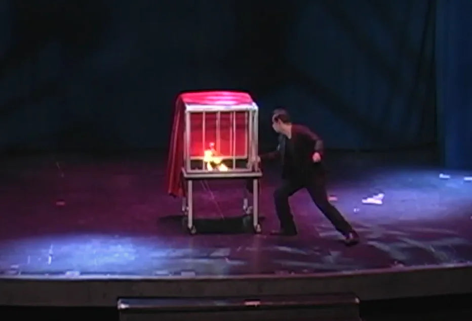 triangular barrel stage magic props professional magician