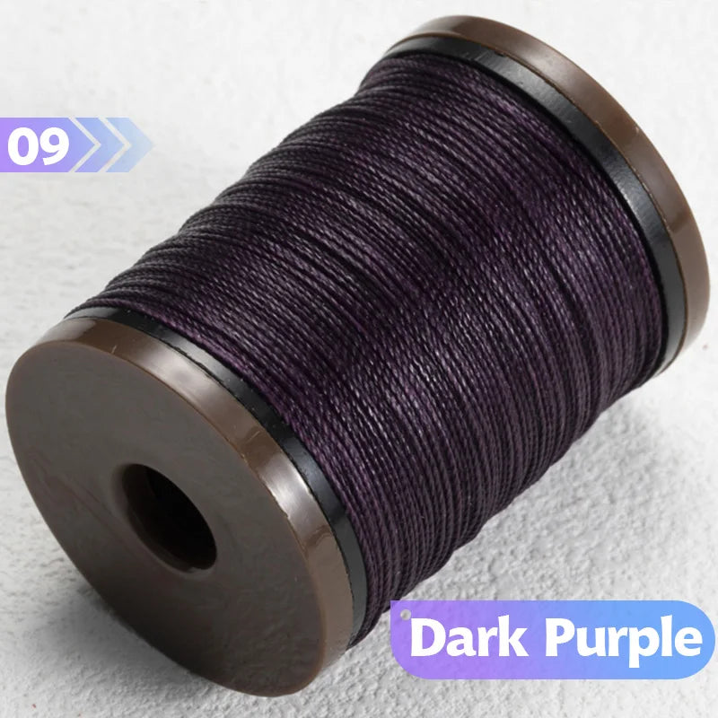 0.4/0.5/0.6mm Round Waxed Thread Circular Leather Sewing Waxing Thread for Manual Sewing and Jewelry Craftsmanship