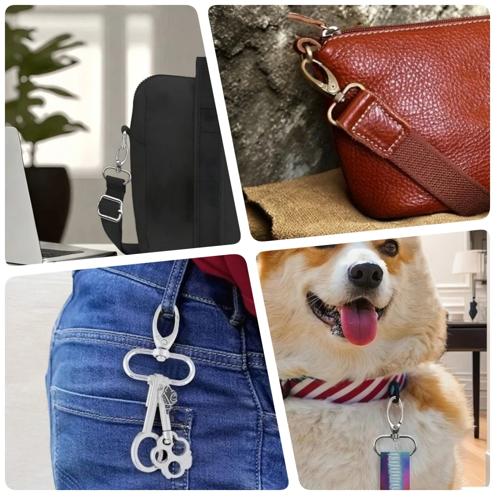 5 Pcs/Pack Swivel Lobster Clasp for Strap Bag Metal Buckles Webbing Belt Snap Hooks Keyring Carabiner DIY Accessories