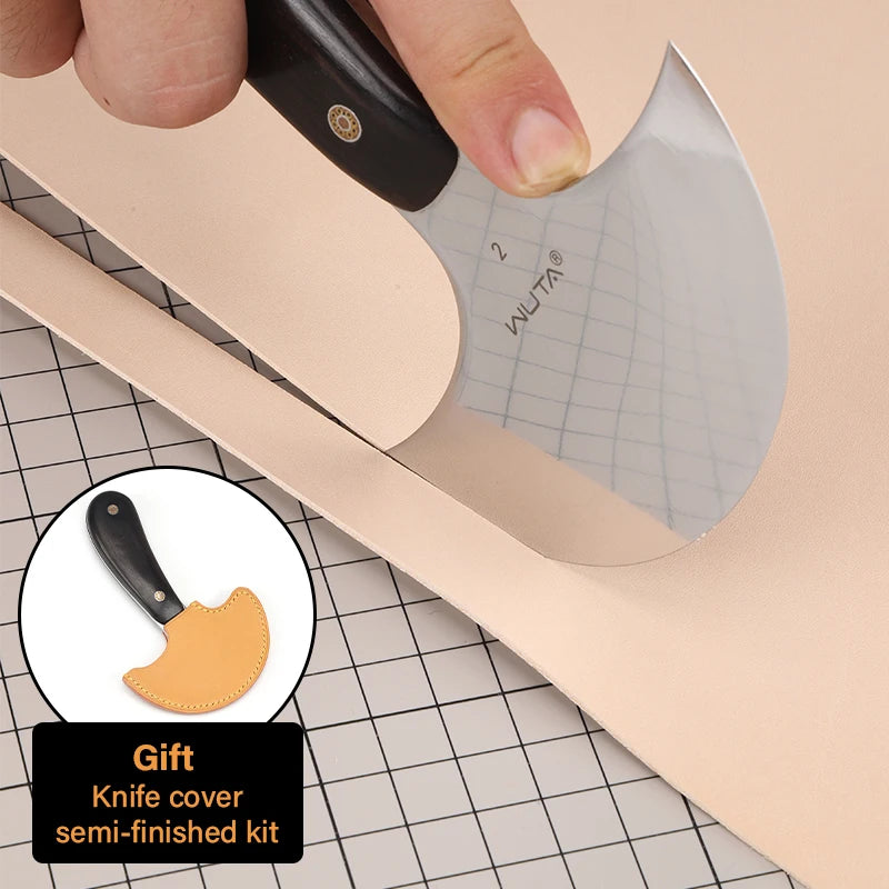 WUTA Professional Leather Cutter Ultra Sharp Round Head Craft Skiving Cutting Thining Tools DIY Handmade Senior Leather Tools