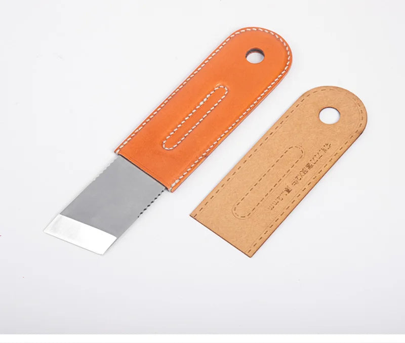 WUTA Professional Leather Cutter Thinning Skiving Tools DIY Craft Cutting Sharp Round/Flat/Slanted Blade,Right/Left Handle