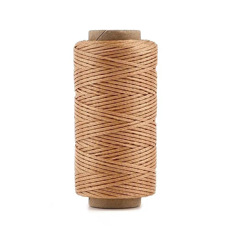 0.8mm 150D Thickness Leather Waxed Thread For Hand Stitching Leather Cord DIY Bracelet Jewelry Making 50 Meters Round Waxed Line