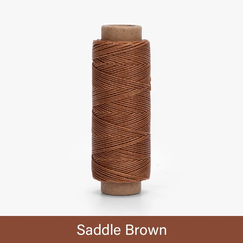 WUTA Leather Waxed Thread Round Polyester Sewing Threads Leather Craft Hand Stitching Line DIY Bracelet Thread Repair Work Cord