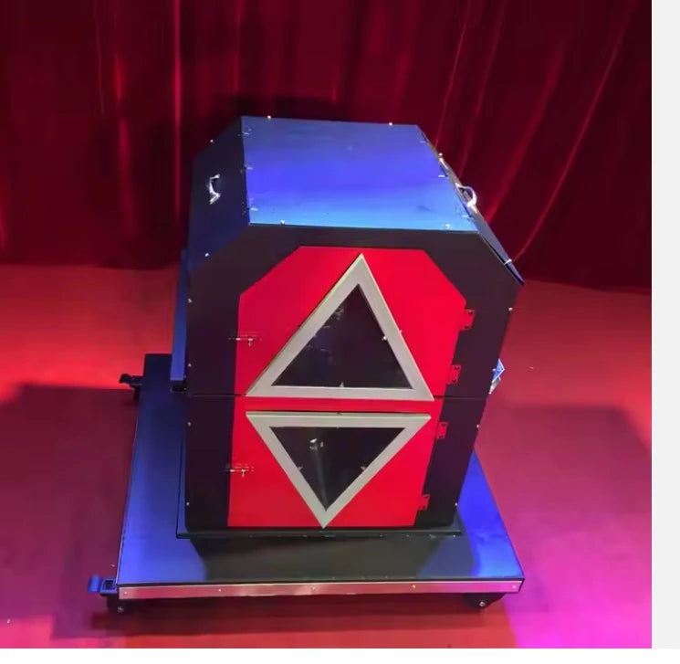 triangular barrel stage magic props professional magician