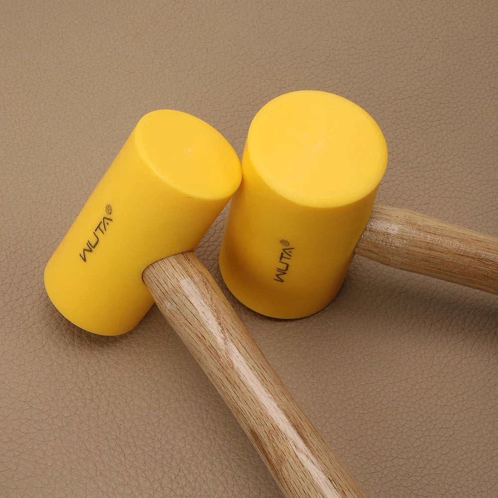 WUTA 1PC Multifunctional Leather Craft Hammer Rubber Mallet Maul Carving Tool For DIY Stamping Punching 46mm 55mm Leather Tools