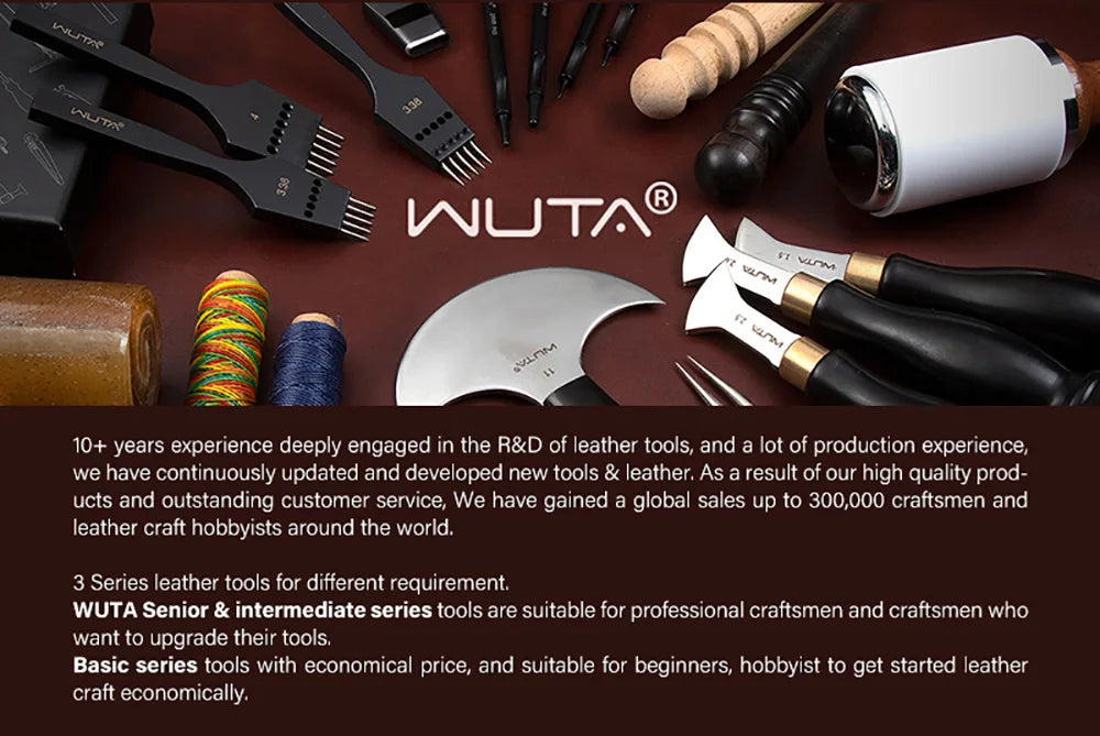WUTA Italian Vegetable Tanned Cowhide Leather Full Grain Skin Genuine Leather DIY Craft Leather Fabric 1/3/5 Sq.ft Irregular