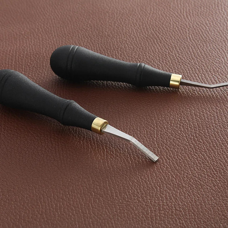 File Tool with Plastic Handle Leather Craft Tools for Edge Leather Tool Leather Surface Plastic Handle and Stainless Steel Head