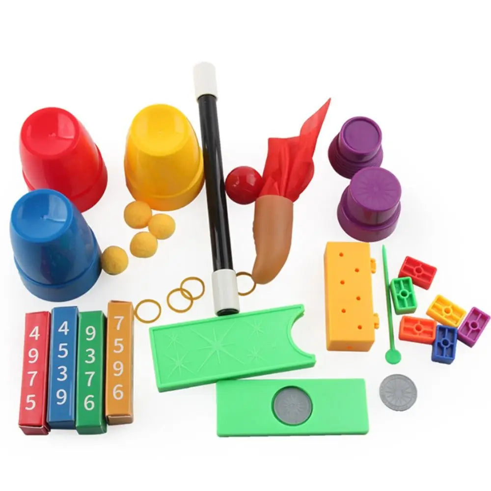 Puzzle Simple Magic Prop Beginners Magic Kit Set for Kids Exciting Magician Tricks Performance Show with Instruction Manual