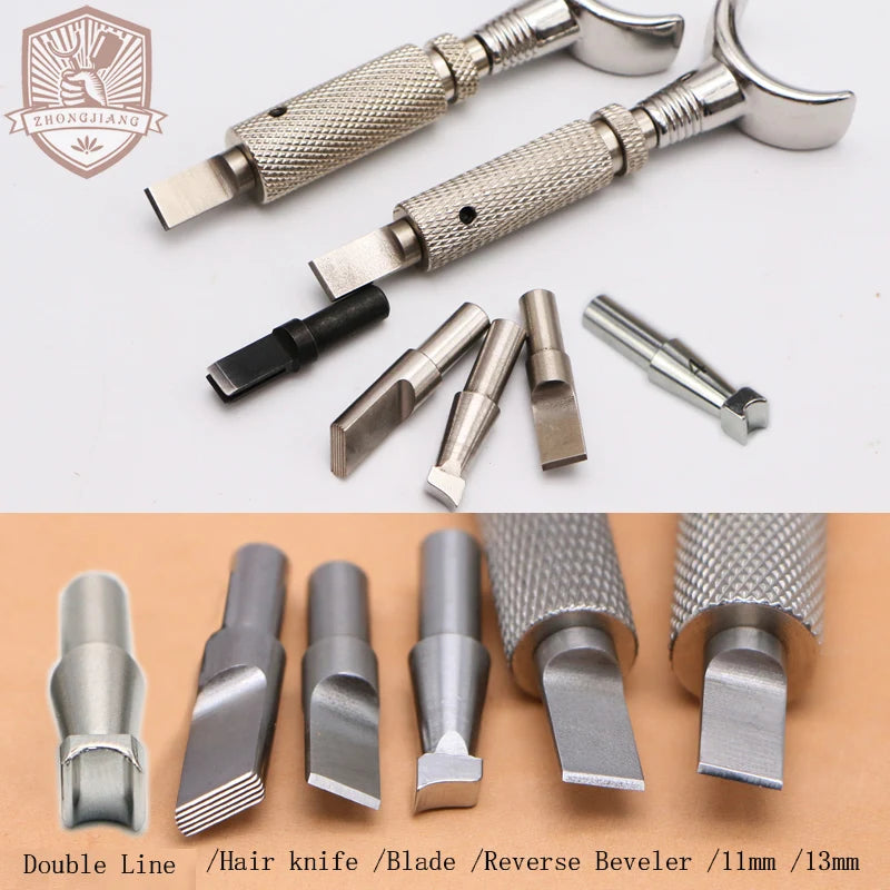 Leather Carving Swivel Knives And Blades And Reverse Beveler Swivel Knife Beveler,Hair blade,