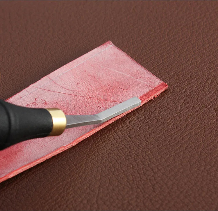 File Tool with Plastic Handle Leather Craft Tools for Edge Leather Tool Leather Surface Plastic Handle and Stainless Steel Head