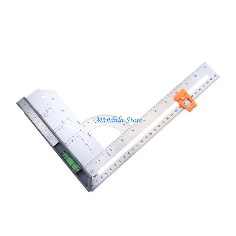 U2JC 90 Degree AngleRuler Woodworking Square Ruler for Carpenter Multifunction Woodworking Tools Detachable AngleGauge