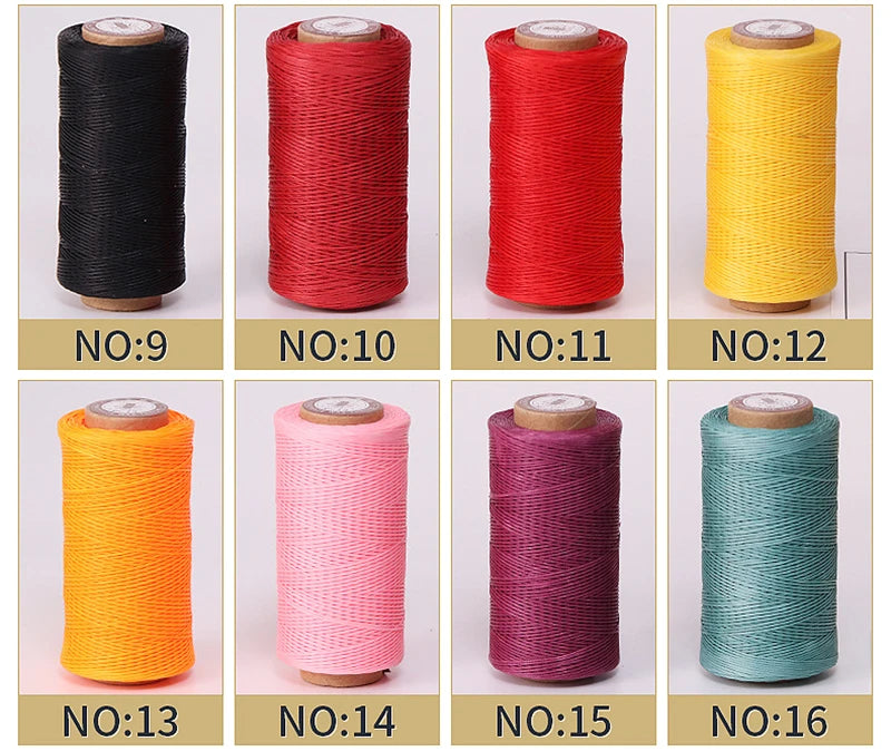 50M 0.8Mm Thickness Waxed Thread For Leather Waxed Cord For Diy Handicraft Tool Hand Stitching Thread Flat Waxed Sewing Line