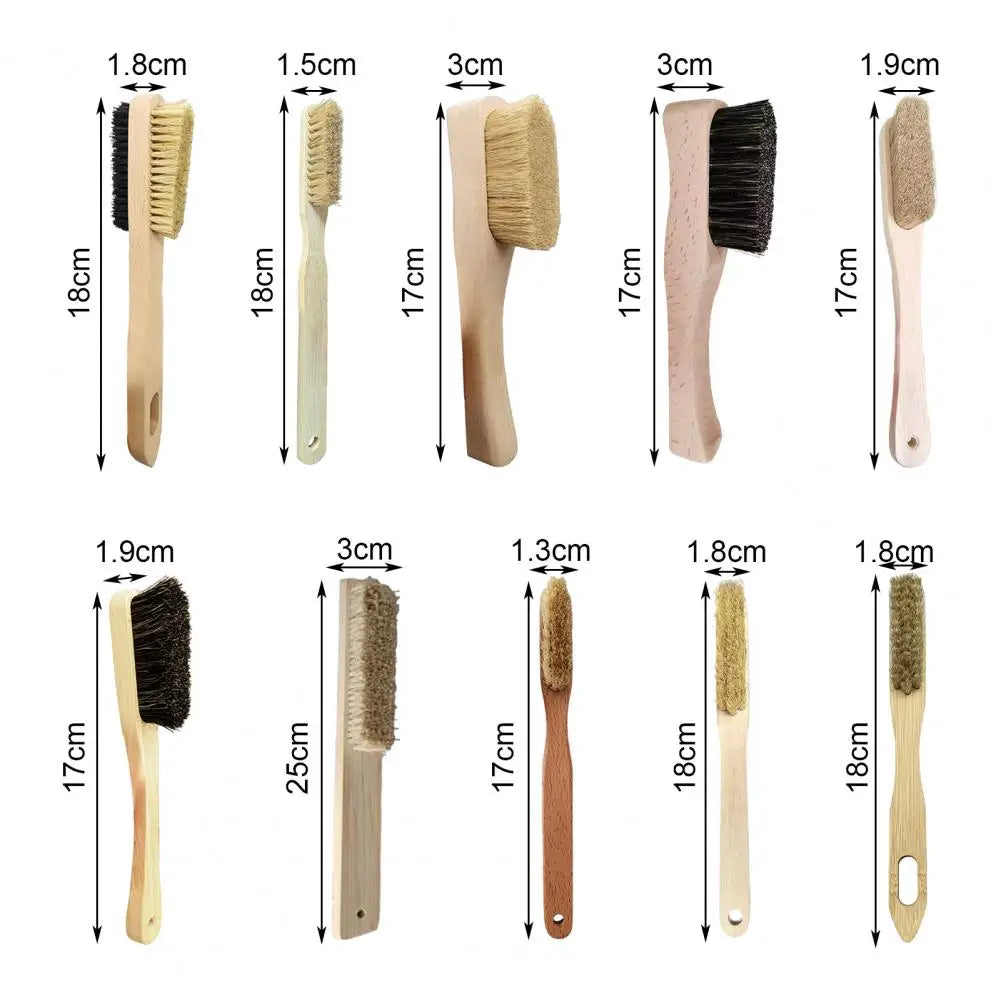Boar Bristles Bouldering Brush Durable Wooden Rock Climbing Brush with Ergonomic Handle Thick Boar Bristles for Indoor Outdoor