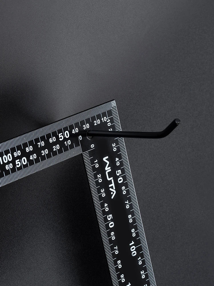 WUTA Leather Cutting Ruler Wide Metal Square Angle Measuring Steel L-Shaped Ruler for Building Framing Gauges Scale 300X200mm