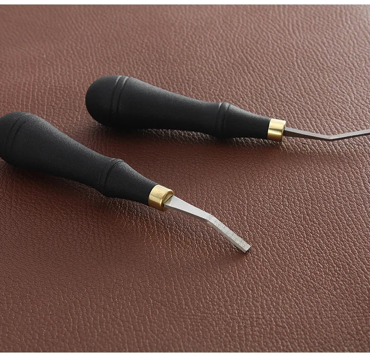 File Tool with Plastic Handle Leather Craft Tools for Edge Leather Tool Leather Surface Plastic Handle and Stainless Steel Head