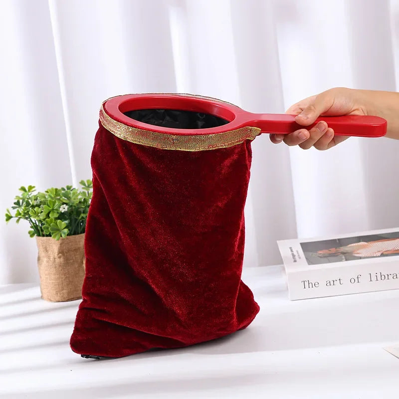 Magical Tricks Bag Magic Prop Twisting Handle Make Things Appear Disappear Performance Stage Magic Trick for Kids Party Supplies