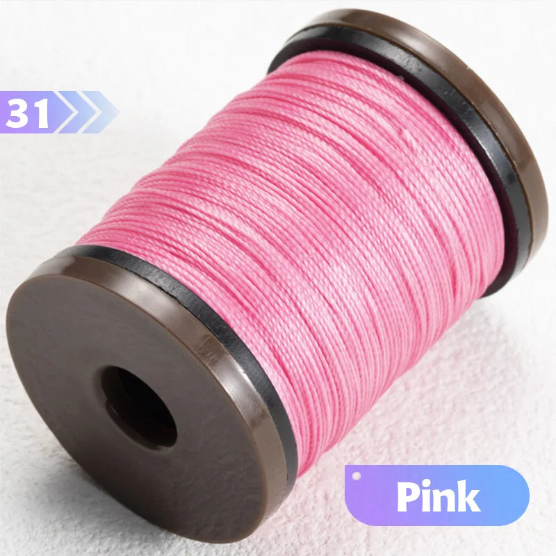0.4/0.5/0.6mm Round Waxed Thread Circular Leather Sewing Waxing Thread for Manual Sewing and Jewelry Craftsmanship