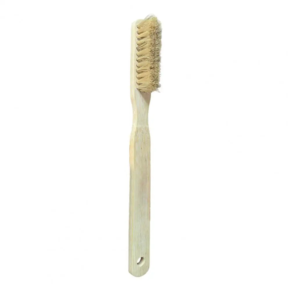 Boar Bristles Bouldering Brush Durable Wooden Rock Climbing Brush with Ergonomic Handle Thick Boar Bristles for Indoor Outdoor