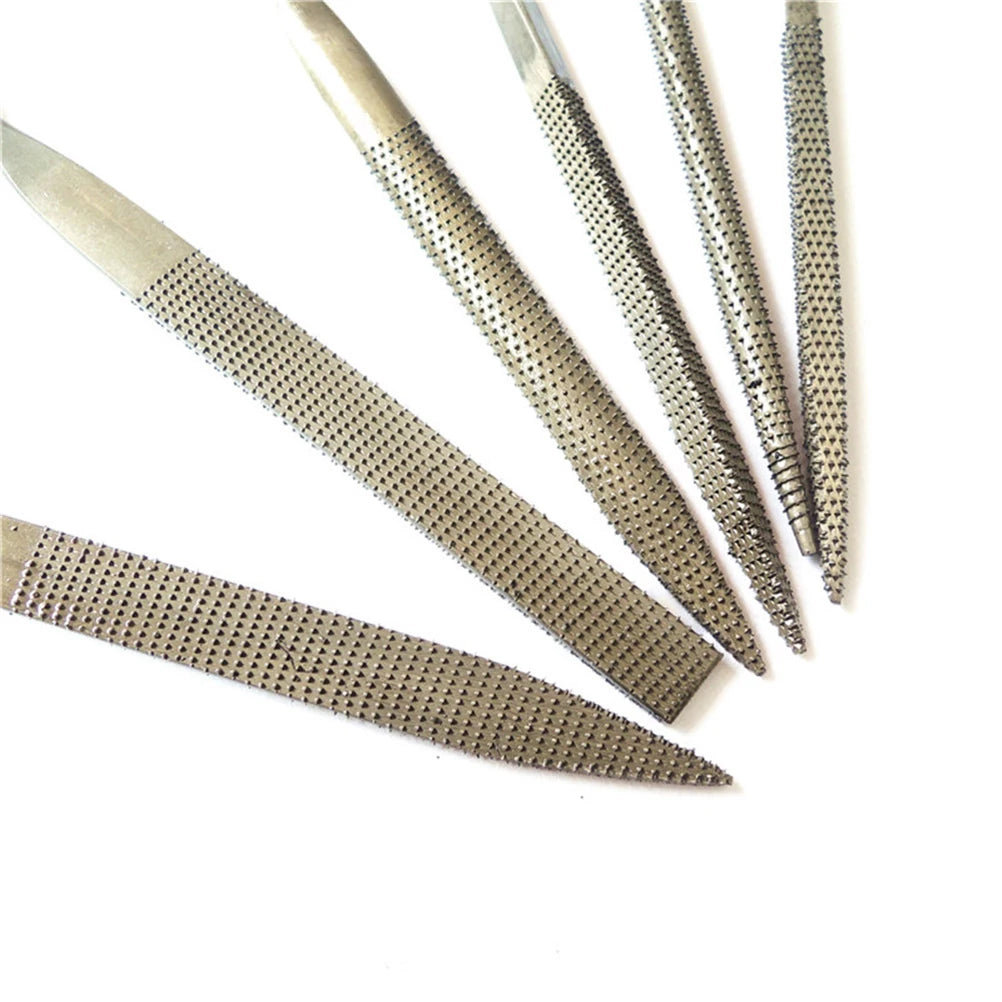 Wood Rasp Set 6pcs Carpenter 5x140mm File Carving Tools Double Riffler Tool