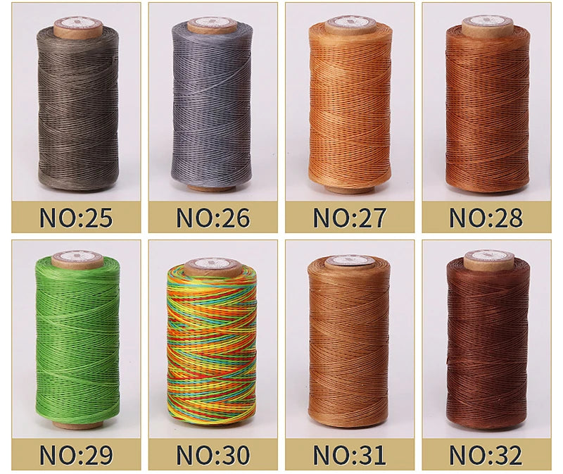 50M 0.8Mm Thickness Waxed Thread For Leather Waxed Cord For Diy Handicraft Tool Hand Stitching Thread Flat Waxed Sewing Line