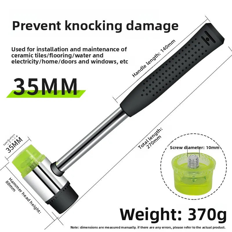 Rubber Hammer Installation Hammer Sticker Brick Laying Floor Tile Tool Multi Functional Woodworking Home Decoration Tool